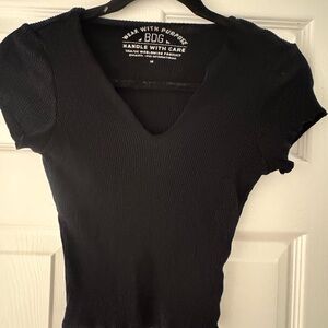 BDG (Urban Outfitters) Black Women's Ribbed Top